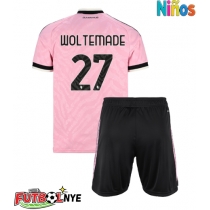 Camiseta Juventus Nick Woltemade #27 Visitante Equipación para niños 2026-27 manga corta (+ pantalones cortos)